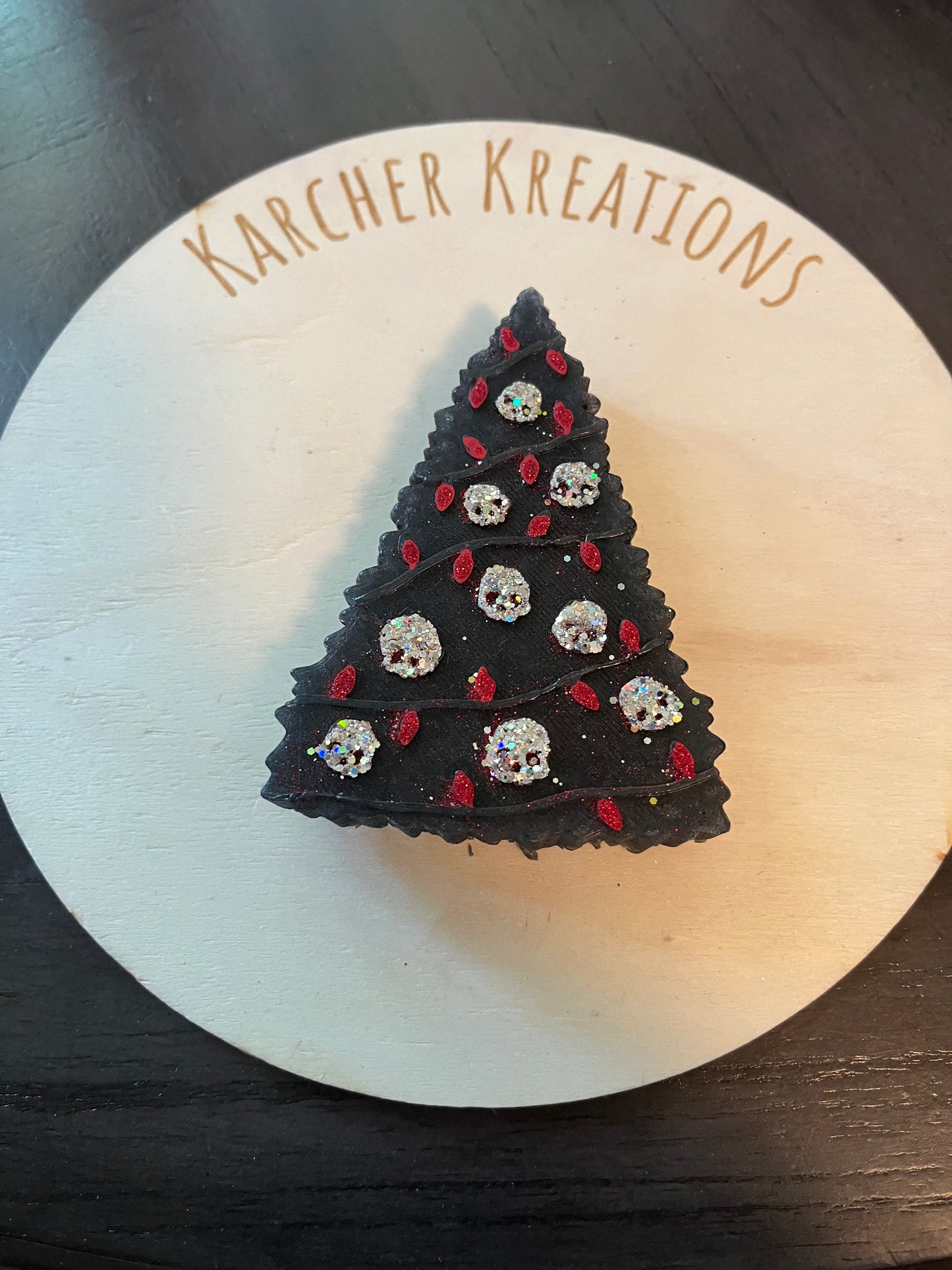 Skull Christmas Tree Mold for Freshies