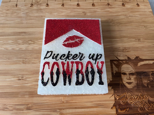 Pucker up Cowboy Car Freshie